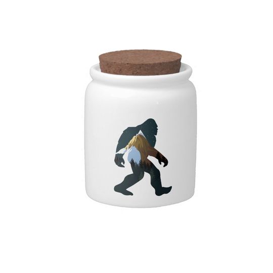 Discover Night Forest Bigfoot Candy Jar