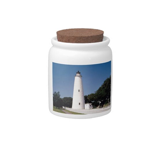 Discover Ocracoke Lighthouse Candy Jar