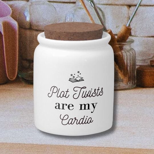 Discover Cute Book Lovers Plot Twists Are My Cardio Candy Jar