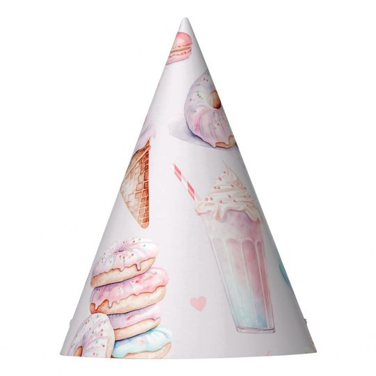 Discover Sweet birthday party macarons, ice cream party hat