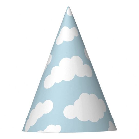 Discover Pastel Clouds Aesthetic Baby Blue And White Party Hat