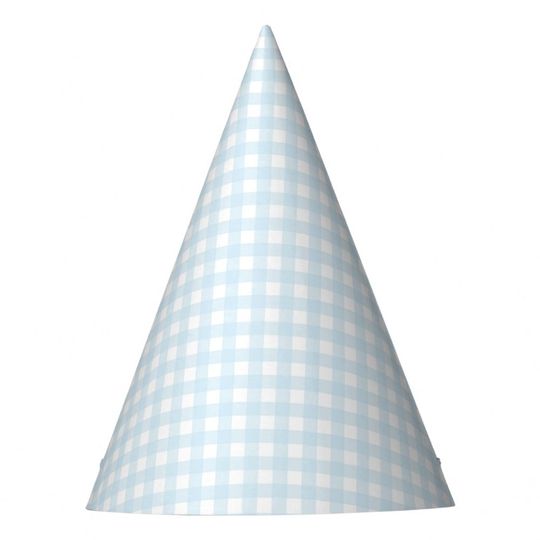 Discover Faye and Lauren Light Blue Gingham Party Hat