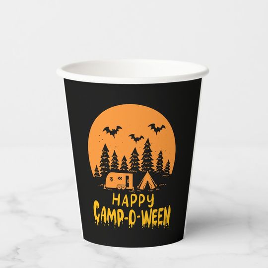 Discover Halloween Camping - Happy Camp-O-Ween Paper Cups