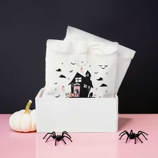 Discover Spooky Haunted House Halloween Party Favor Bag