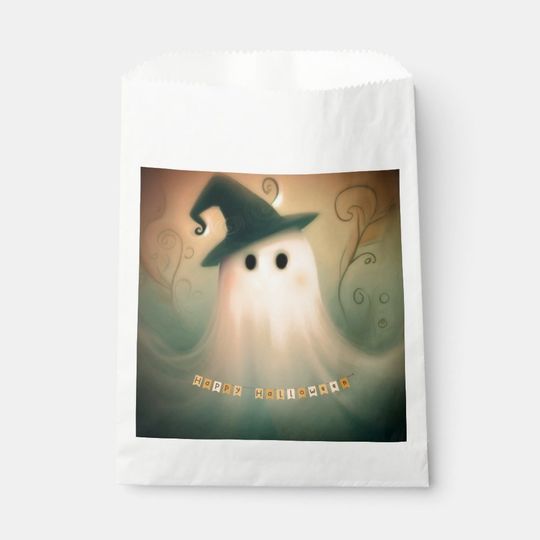 Discover Halloween/Ghost/Fall/Whimsical Ornament Favor Bag