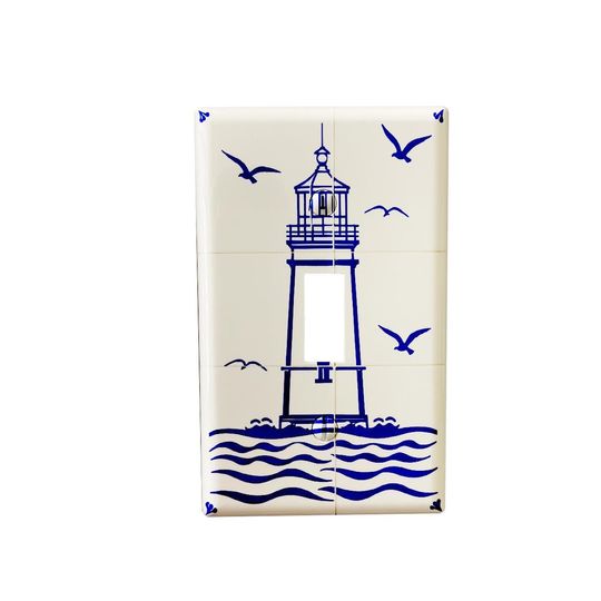 Discover Dutch Lighthouse Steel Light Switch Cover