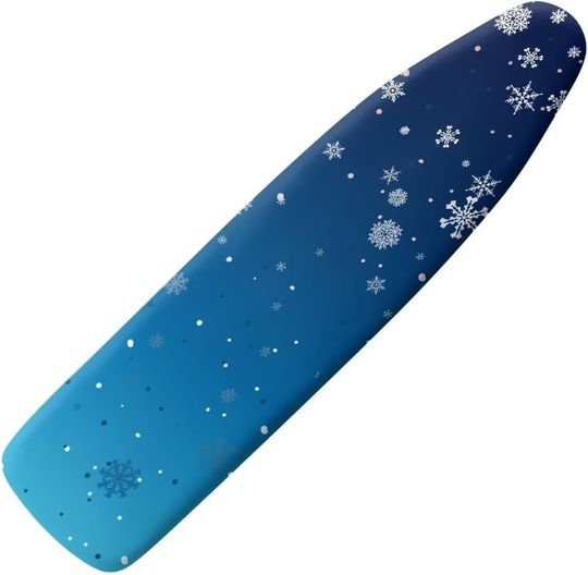 Discover Blue Snowflake Ironing Board Cover