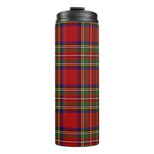 Discover Royal Stewart Tartan Plaid Scottish Pattern Thermal Tumbler