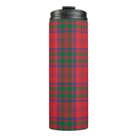 Discover Plaid Clan Grant Tartan Blue Green Red Check Thermal Tumbler