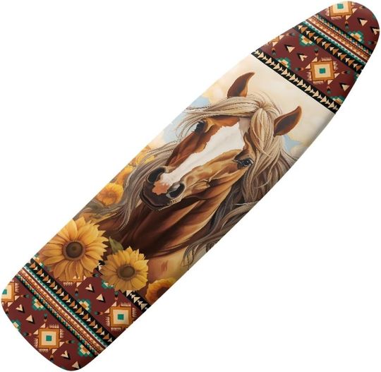 Discover Native American Horse Sunflower Ironing Board Cover