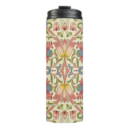 Discover William Morris Loddon Blossom Floral Patterns Thermal Tumbler