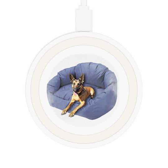 Discover German shepherd Quake Wireless Charging Pad-pet owner gift