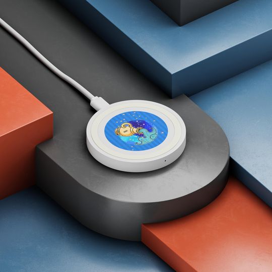 Discover Quake Wireless Charging Pad Zodiac Aquarius
