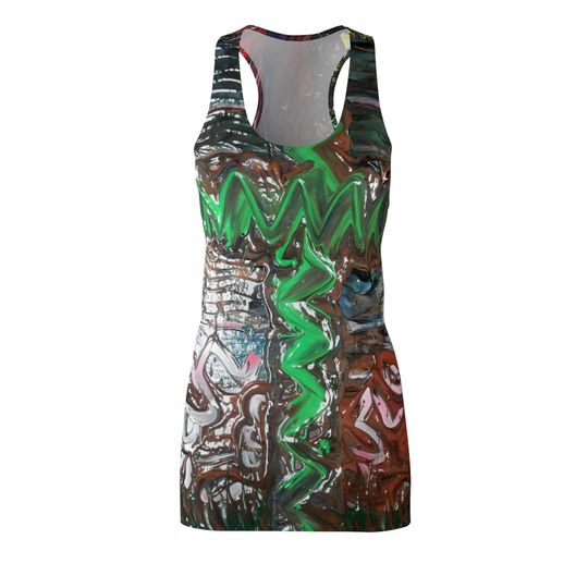 Discover Vibrant Women's Cut & Sew Racerback Dress, Stylish Summer Dress