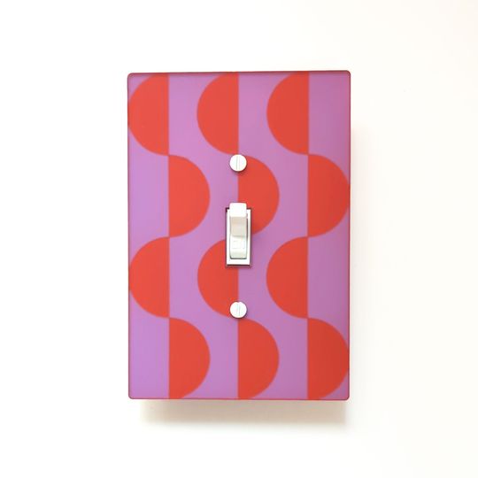 Discover Semi Circles Light Switch Cover