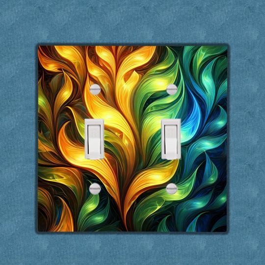 Discover Seaweed Luminescence Light Switch Cover, Wall Decor