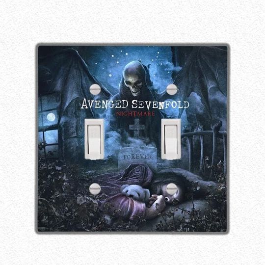 Discover Avenged Sevenfold Nightmare Band Light Switch Cover, Wall Decor