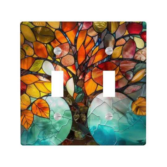 Discover Autumn Tree Light Switch Cover, Wall Decor