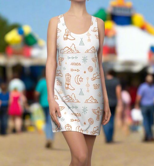 Discover Cowgirl Racerback Dress, Western Print Dresses, Western Casual