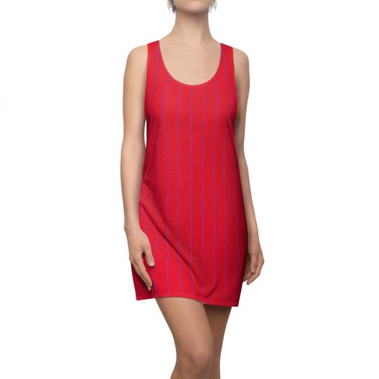 Discover Vibrant Striped Racerback Dress, Summer Style Dress, Casual Day Dress