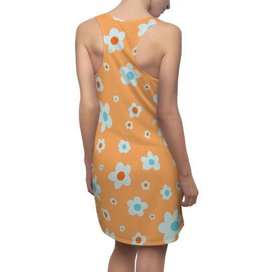 Discover Women's Racerback Dress Ditsy Daisies Print Summer Outfit Vacation Dress