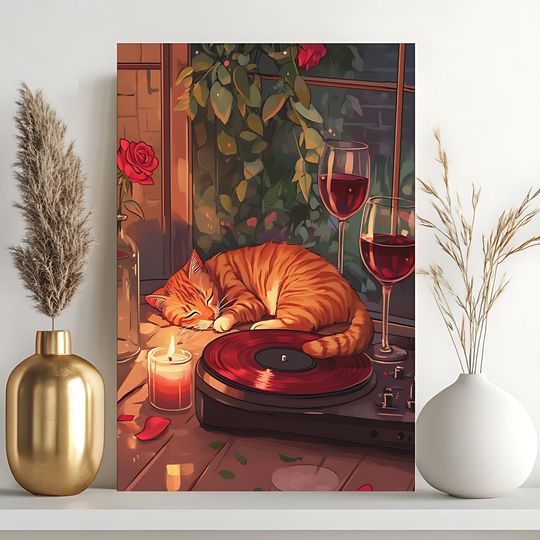 Discover Relax with Music Paint by Numbers for Adults, 24C Night Romance Canvas Painting Kit, DIY Acrylic Wall Art, Easy Handmade Decor, Ideal Gift