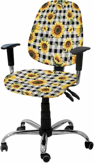 Discover Summer Sunflowers Office Chair Covers