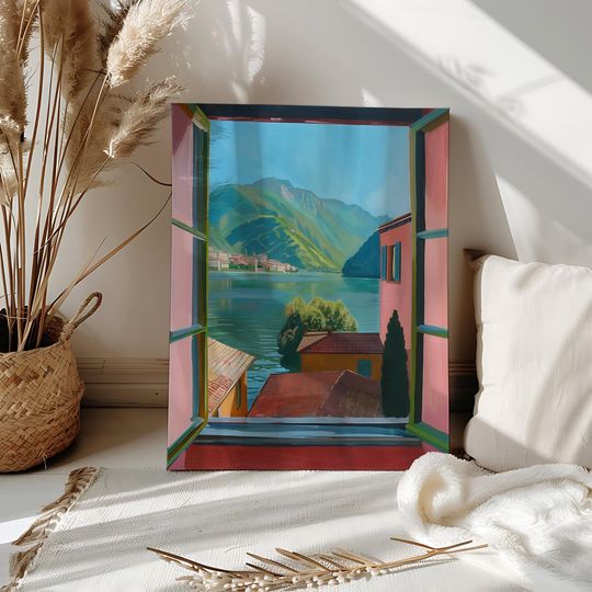 Discover Open Window Lake Paint by Number Kit for Adults Henri Matisse Style