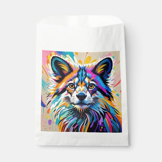 Discover Abstract cute funny happy animal art design bold favor bag