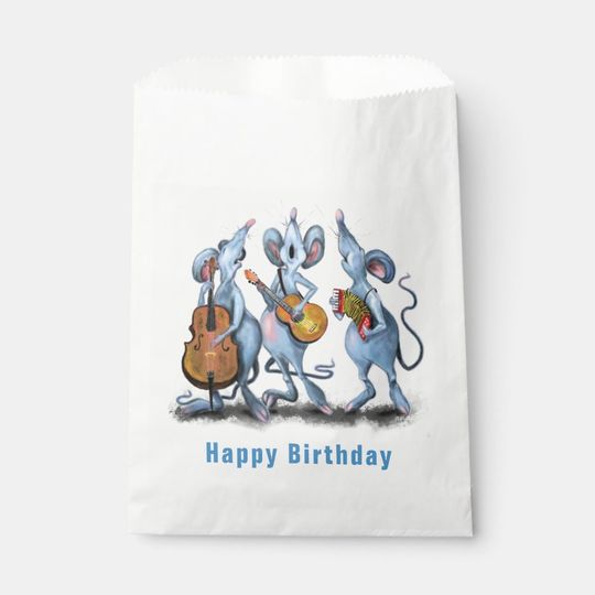 Discover Happy Mouse Music Band Fun Birthday Favor Bag