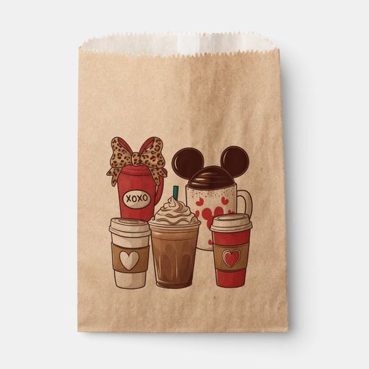 Discover Valentine's Day Funny Latte Coffee Lover  Favor Bag
