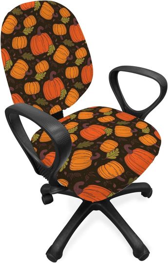 Discover Autumn Pumpkin Office Chair Covers