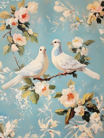 Discover Paint by numbers Dove Bird Art Kit - Vintage Style Wall Decor, Perfect Gift for Him or Her