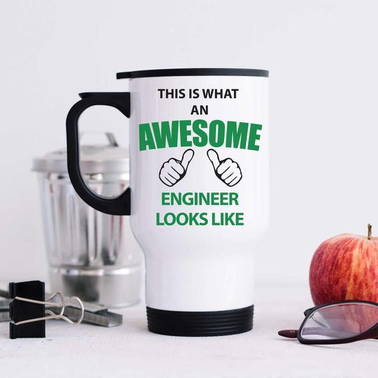 Discover Mug - Awesome Engineer Travel Mug, Insulated Tumbler, Perfect Gift for Engineers & Graduates, Hot or Cold Drinks