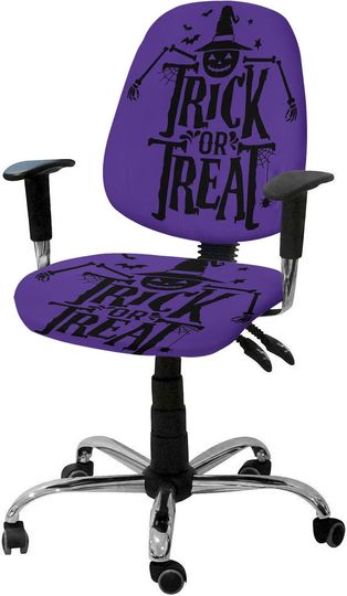 Discover Halloween Pumpkin Office Chair Covers