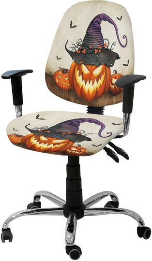 Discover Halloween Pumpkins Office Chair Covers