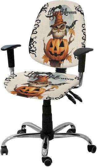 Discover Happy Halloween Office Chair Covers