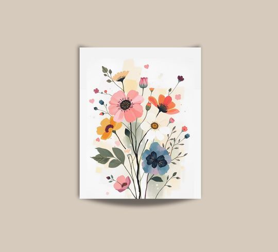 Discover Paint By Numbers For Adults Pastel Wildflower Meadow Painting Kit Nature Wall Art Gift for Crafters Christmas DIY Gift Set 329
