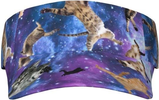 Discover Cute Funny Cat AOP Sun Visor Hats