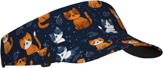 Discover Bubbles AOP Sun Visor Hats