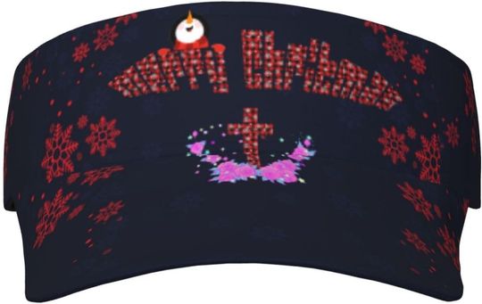 Discover Christmas AOP Sun Visor Hats