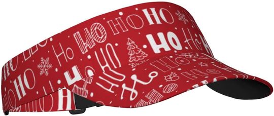 Discover Visor Hats Merry Christmas AOP Sun Visor Hats
