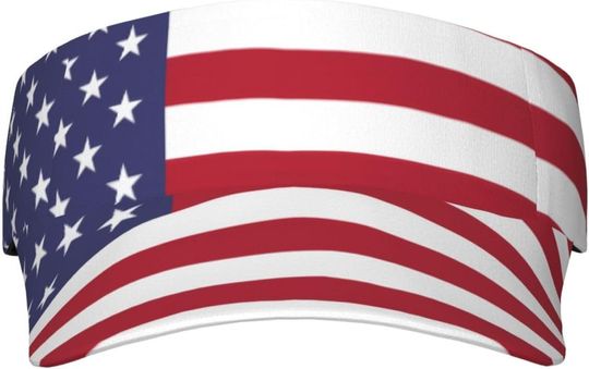 Discover American Flag AOP Sun Visor Hats