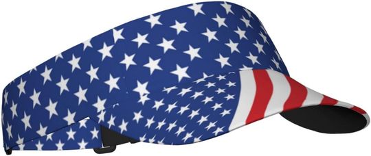 Discover Visor Hats American Flag AOP Sun Visor Hats