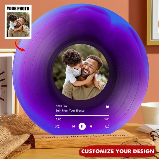 Discover Father's Day Gift From Daughter - Personalized Music Plaque