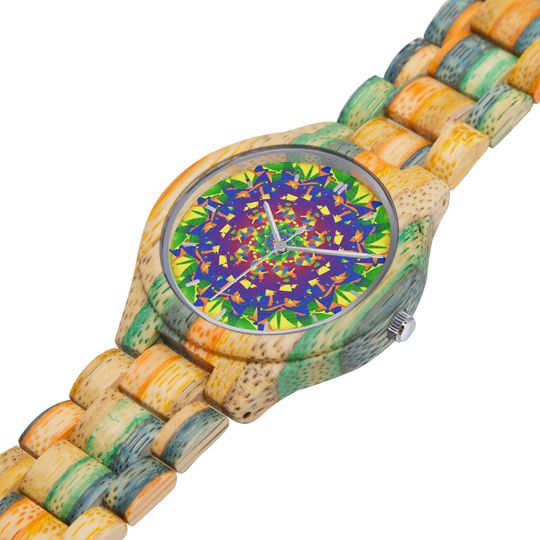 Discover Heavenly Camouflage Wooden Watch