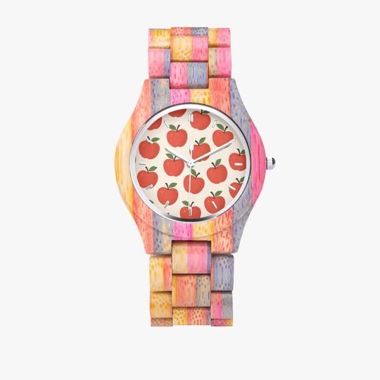 Discover Camouflage Wooden Watch - Grey&Pink, Back to School