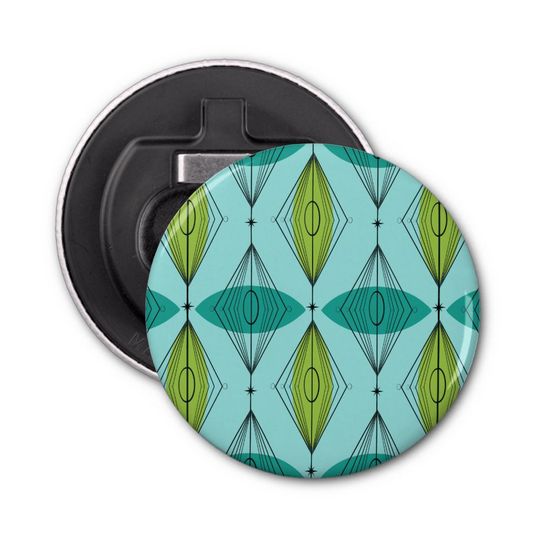 Discover Atomic Ogee and Starbursts Magnetic Bottle Opener