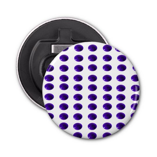 Discover Bright Blue Lawn Bowls, Magnetic Bottle Opener