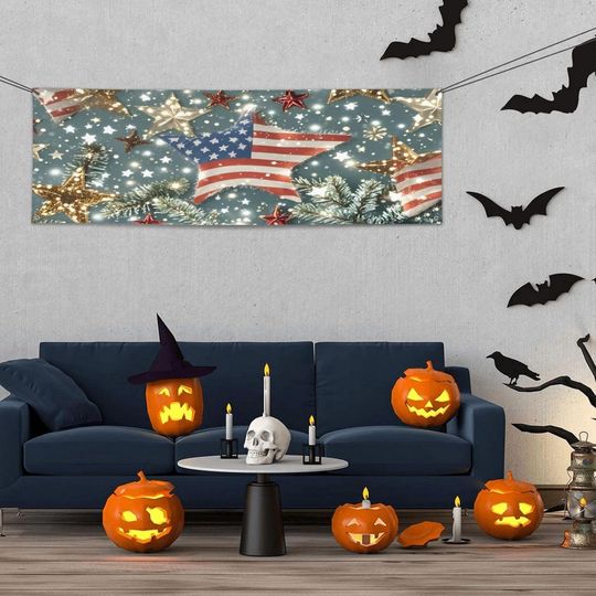 Discover Merry Christmas Decorated America Stars Party Banners Eye Party Banner Party